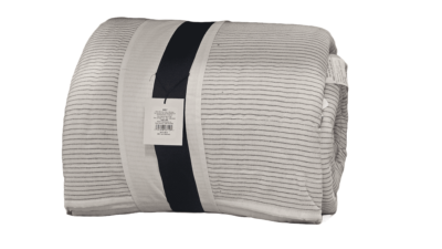 King Microstripe Quilt Sour Cream / Railroad Gray - Hearth & Hand