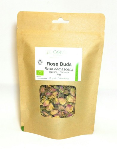 Brotes de rosas orgánicos (rosa) (rosa damascena) hierba seca - Imagen 2 de 3