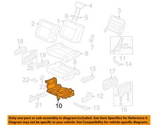Honda Oem 03-11 Element Rear Seat Components-cushion Frame 82536scva02