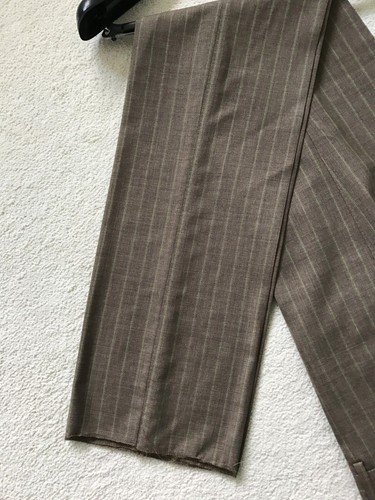 Pantaloni PAUL SMITH a righe tortora | Vestibilità sartoriale | Taglia 30R | Collezione LONDRA - Foto 6 di 10