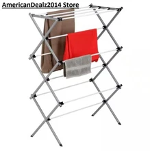 42" Heavy Duty Deluxe Metal Steel Foldable Laundry Clothes Drying Rack