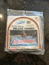 Vintage Intex Inflatable Deluxe Tanner 1988 The Wet Set Pink Gray Air Mat 72x30