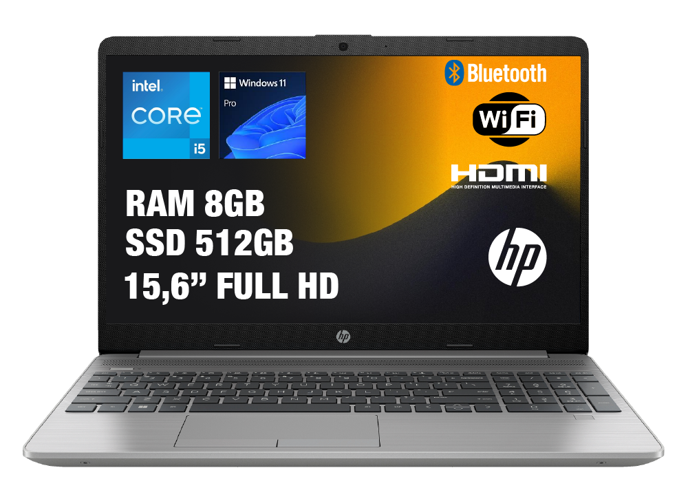 HP 250 G9 NOTEBOOK INTEL I5 1235U RAM 8GB SSD 512GB FULL HD WINDOWS 11 PRO