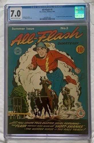 All Flash Comics #5 CGC 7.0 FN/VFN High Grade GoldenAge Comic 1942 Nice Copy PGX