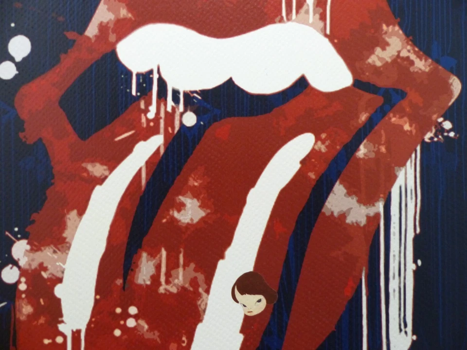 DEATH NYC "GERAHMT" Lithografie limitiert "Rolling Stones" 3D Siegel Zertifikat - Bild 4 von 4