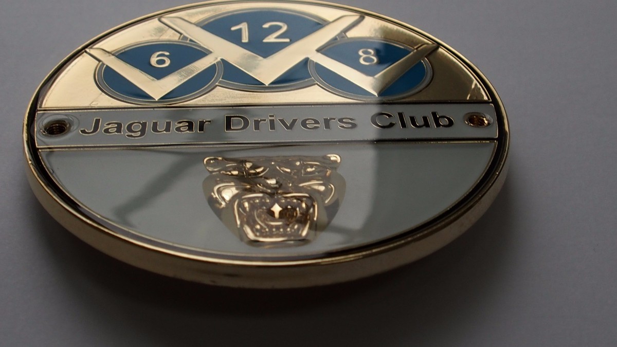 Jaguar Grill V6 V8 V12 Grill Badge- E type F type X type XJS Jaguar Grill V6 V8 V12 Grill Badge- E type F type X type XJS