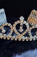 Hochwertiges Strass Diadem Tiara Haarschmuck