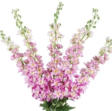 IPOPU 41.33 in Delphinium Artificial Flowers 5 PCS Larkspur Artificial Flower...