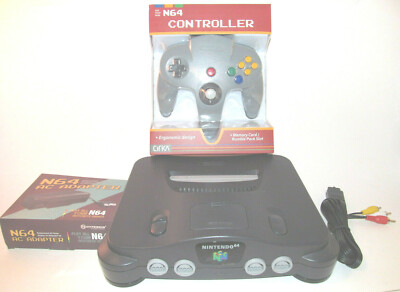 Nintendo 64 NTSC Console System w New Controller and N64 Hookups
