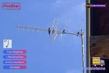 High Gain Yagi TV Antenna Outdoor 200 Mile Range for Ultra Clear HDTV Signal