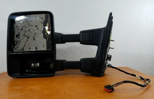 2013-2016 SUPR DUTY F250 LEFT DRIVER TELESCOPIC TOW MIRROR HEAT TURN SIGNAL OEM 