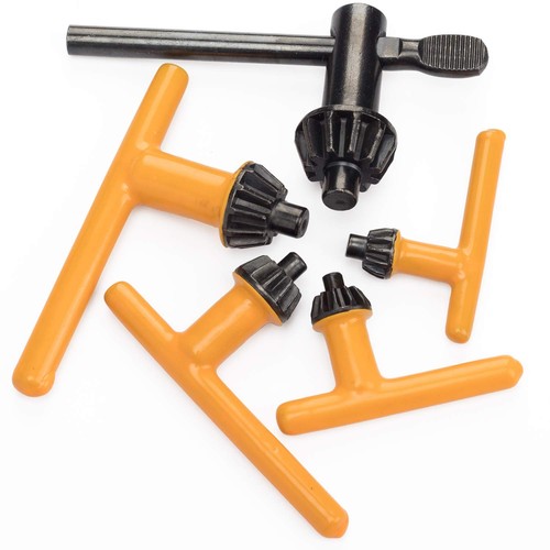 5 Sizes Drill Chuck Key Wrench, Drill Press Chuck Key, Drill Clamping Tool (C...