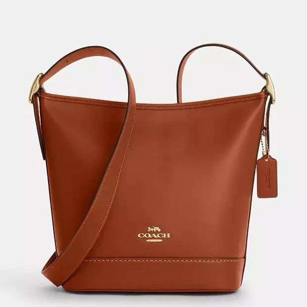 Borsa Coach Jude nuova con etichetta limitata in pelle CBH19 marrone marrone chiaro