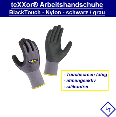 teXXor NylonStrick BlackTouch Arbeitshandschuhe ähnl.Maxiflex Montage Handschuhe
