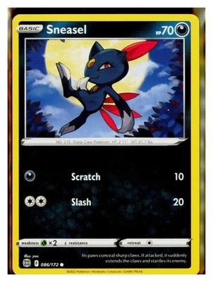 SWSH09: Brilliant Stars #086/172 Sneasel