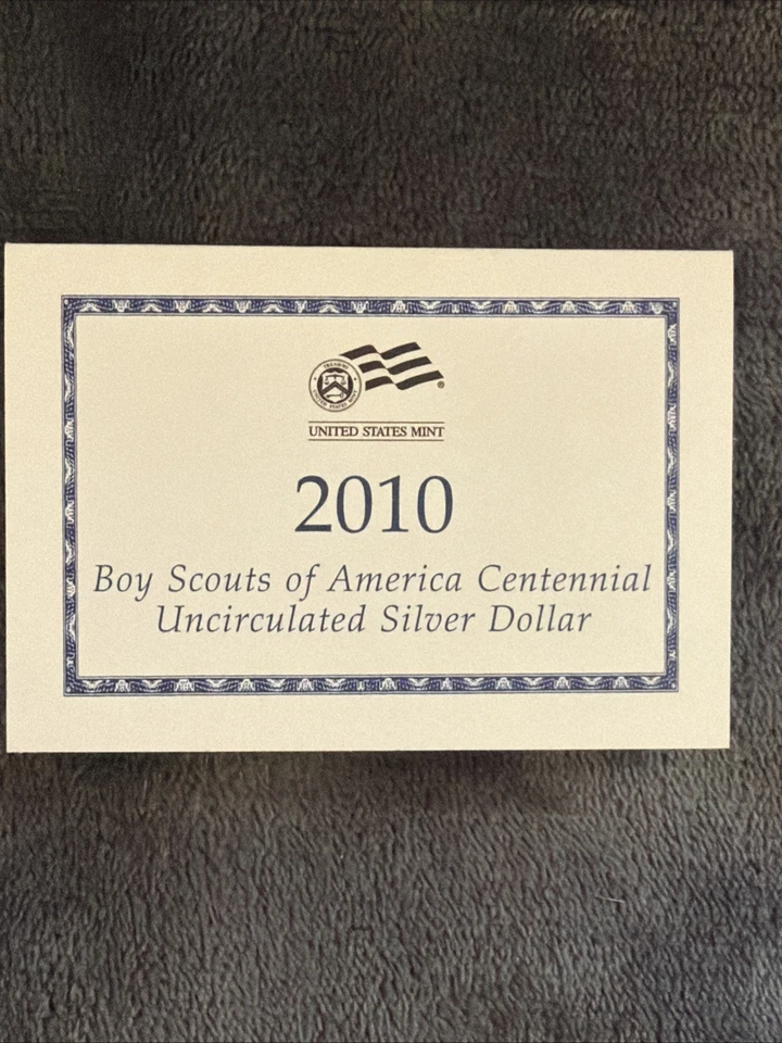 2010 Boy Scouts of America Silver Dollar Proof US Mint $1 COA Boxed (PFBX07) - Image 4 of 4