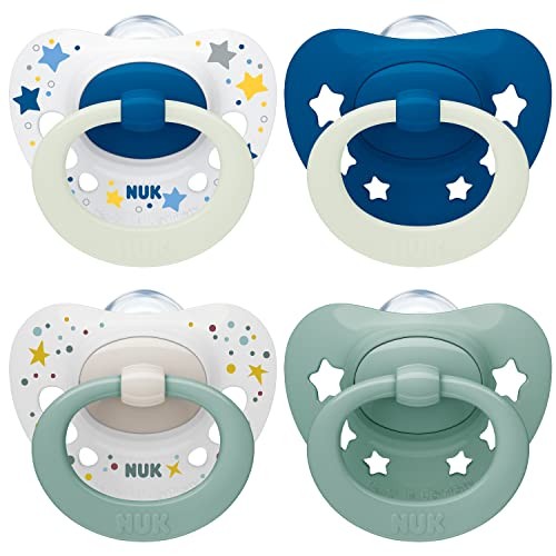 Tétine NUK Signature Day & Night 0-6 mois en silicone lot de 2