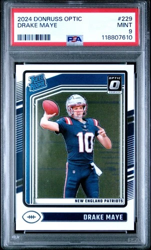2024 PANINI DONRUSS OPTIC #229 DRAKE MAYE ROOKIE RC PSA 9