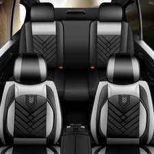 For Chevrolet Silverado Gmc 1500 Seat Cover Leather Full Set Front Rear Cushion