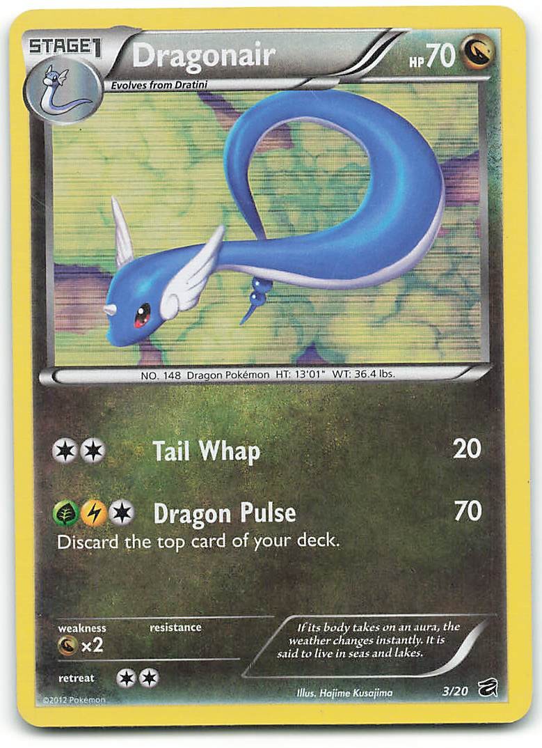 Dragonair 3/20 Holo Rare Dragon Vault Pokemon Near Mint
