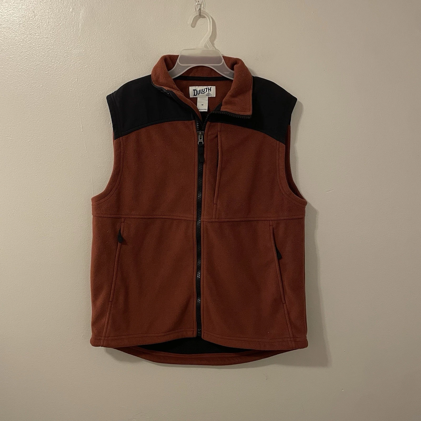 Duluth Trading Shoreman’s Fleece Vest Outdoor Sz M