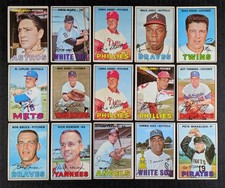 1967 Topps Baseball Lot 15 Cards