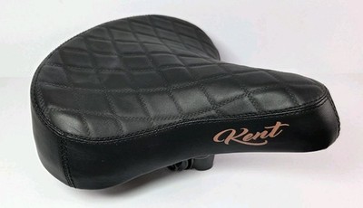 Kent Beach Comfort Cruiser Bicycle Seat Diamond Pattern Black 
