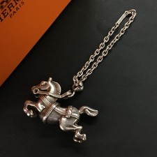 EGA HERMES Cheval Silver 925 35.0g Key Charm Key Holder /ZA0224