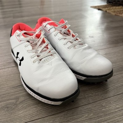 Under Armour UA Charged Medal RST Men's Golf Shoes White/Red/Black US 9.5