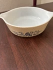 Vintage Pyrex 1 Pint Round Casserole Dish Homestead Pattern 471. No Lid