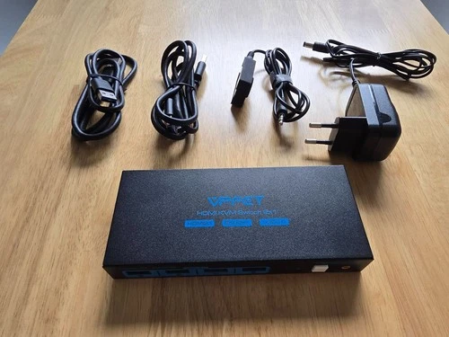 8K60Hz HDMI 2.1 KVM Switch - 2 Port USB 3.0 - 4K@120Hz - 2 PCs an 1 Monitor + 4 