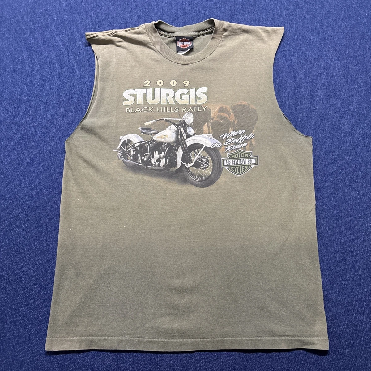 Cotton Graphic Tees Punk Sleeveless Vintage T-Shirts for Men for 