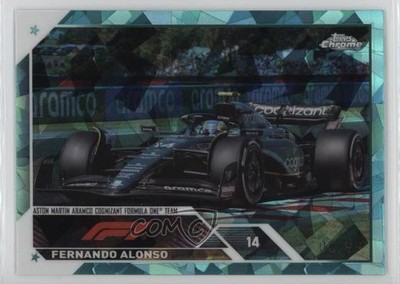 2023 Topps Chrome Sapphire Formula 1 F1 Drivers Aqua 5/99 Fernando Alonso 16c2