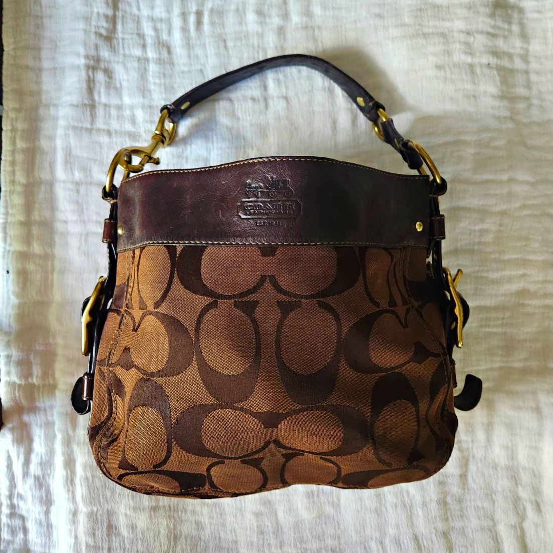 Coach Buckle Canvas Exterior Bags & Handbags for Women for sale | eBay