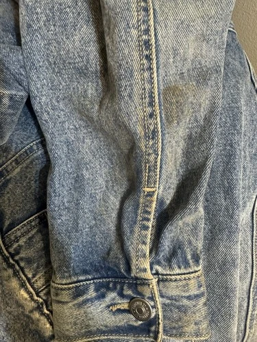Forever 21 Mens Jean Jacket Fear The Youth Size S image 6