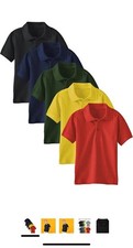Boys 100 Cotton Polo Shirts Lg 12-13