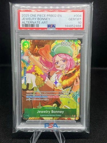 One Piece - Premium Booster Vol. 2 - Jewelry Bonney - PRB02-004 - PSA 10