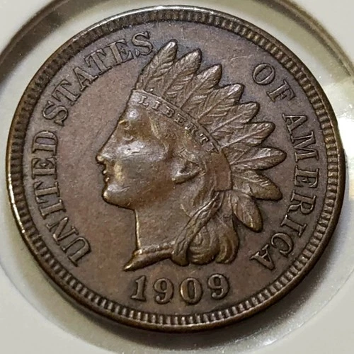 1909 Indian Head Cent - XF/AU - Very Nice! **Semi-Key: 14,370,645 Minted**