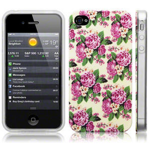 Trendy Floral Flowers Pretty Petal Back Cover Case for iPhone 4/4S