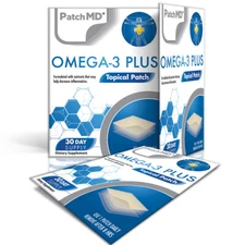 PatchMD Omega-3 Plus - Topical Patch (30 Day Supply) - EXP 2026