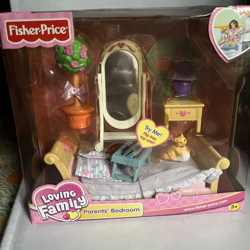 Fisher Price Loving Family Dollhouse PARENTS' BEDROOM 2003 NEW NRFB NIB
