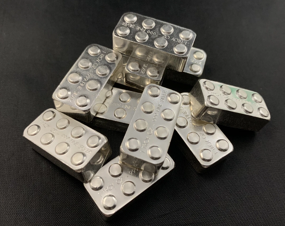 Solid silver lego brick new arrivals