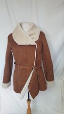 Ladies Coat, Esprit, Brown, Belted, Size Xs, 36"bust, 29" Length, 0411