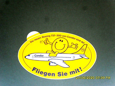 Decal / Sticker + Condor + Airline + Fly with!
