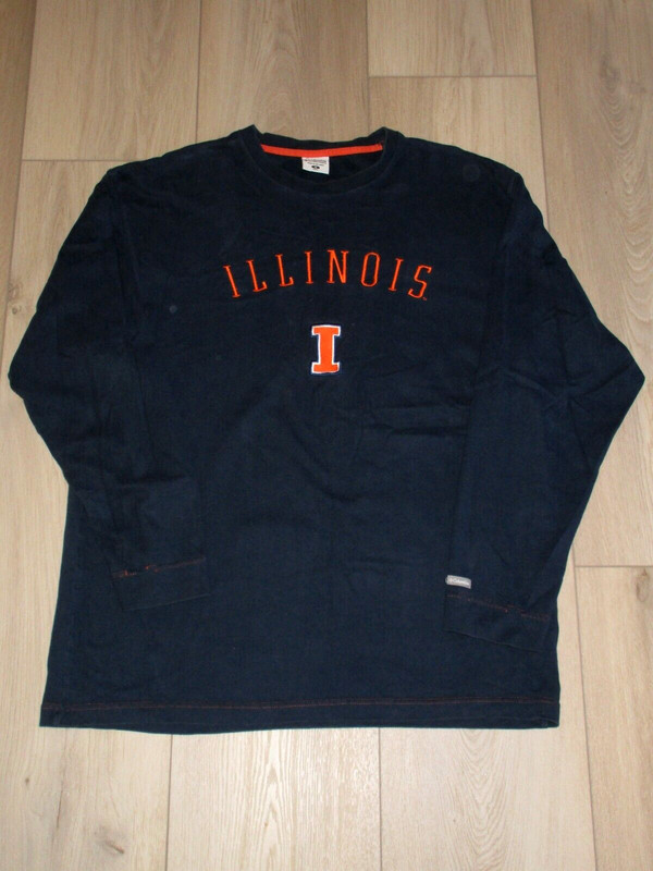 Columbia Illinois Fighting Illini embroidered sweatshirt pullover Mens Size M