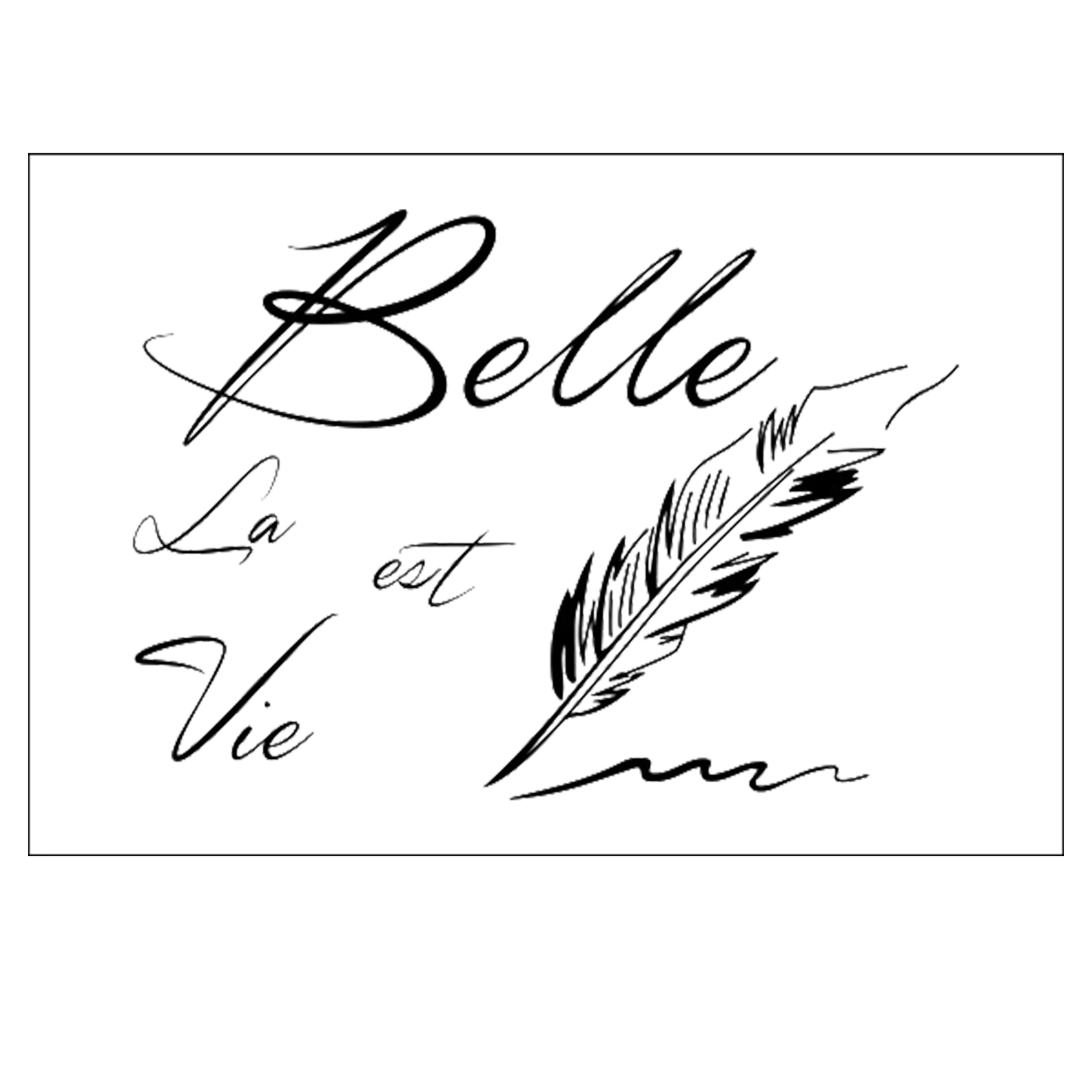 Feather peel and stick wall stickers office diy living room art