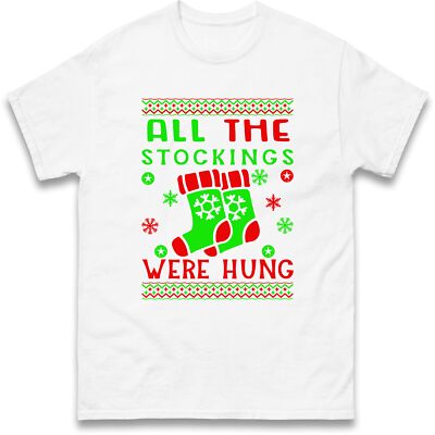 T-Shirt All The Strumpfings Were Hung Weihnachten lustiger Urlaub, Frohe Weihnachten T-Shirt
