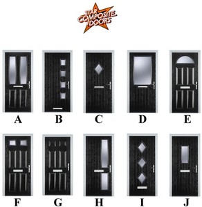 MODERN COMPOSITE FRONT DOORS - MADE TO MEASURE - BRAND NEW - 10 YEAR