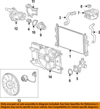 GM OEM 12-20 Sonic Cooling Radiator Components-Upper Hose 95129353