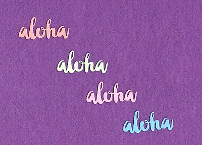 ALOHA # 2 Hawaii die cuts scrapbook cards